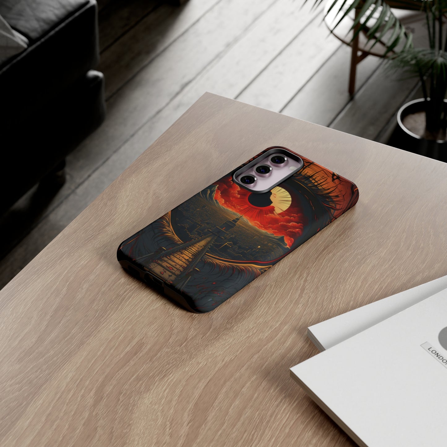Red Eye Odyssey: Bridge to Enigma City Phone Case for iPhone, Samsung, Pixel