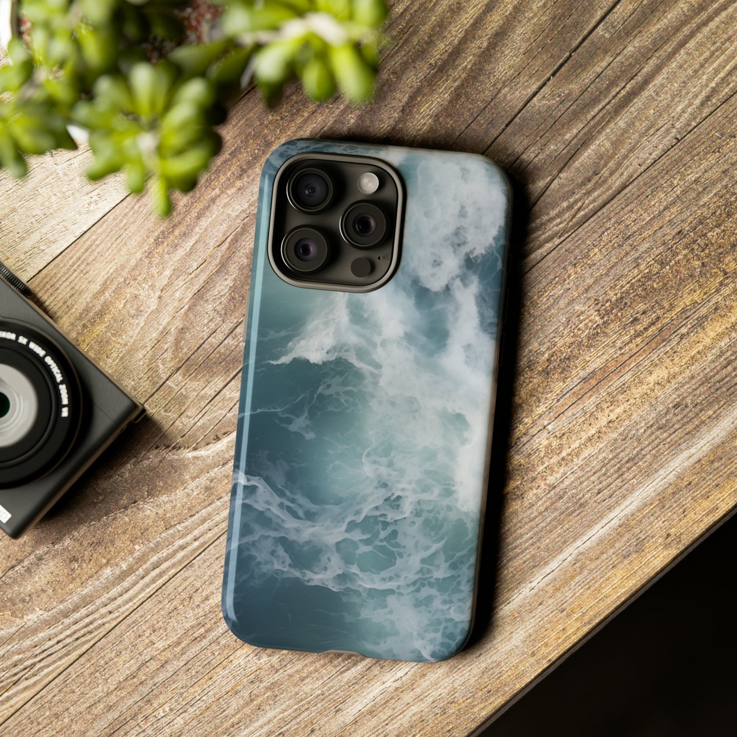 Breaking Ocean Wave Phone Case - Salt Life Beach Lover - Samsung Galaxy S23, iPhone 15, Google Pixel 7 - Nature Aesthetic Abstract Art