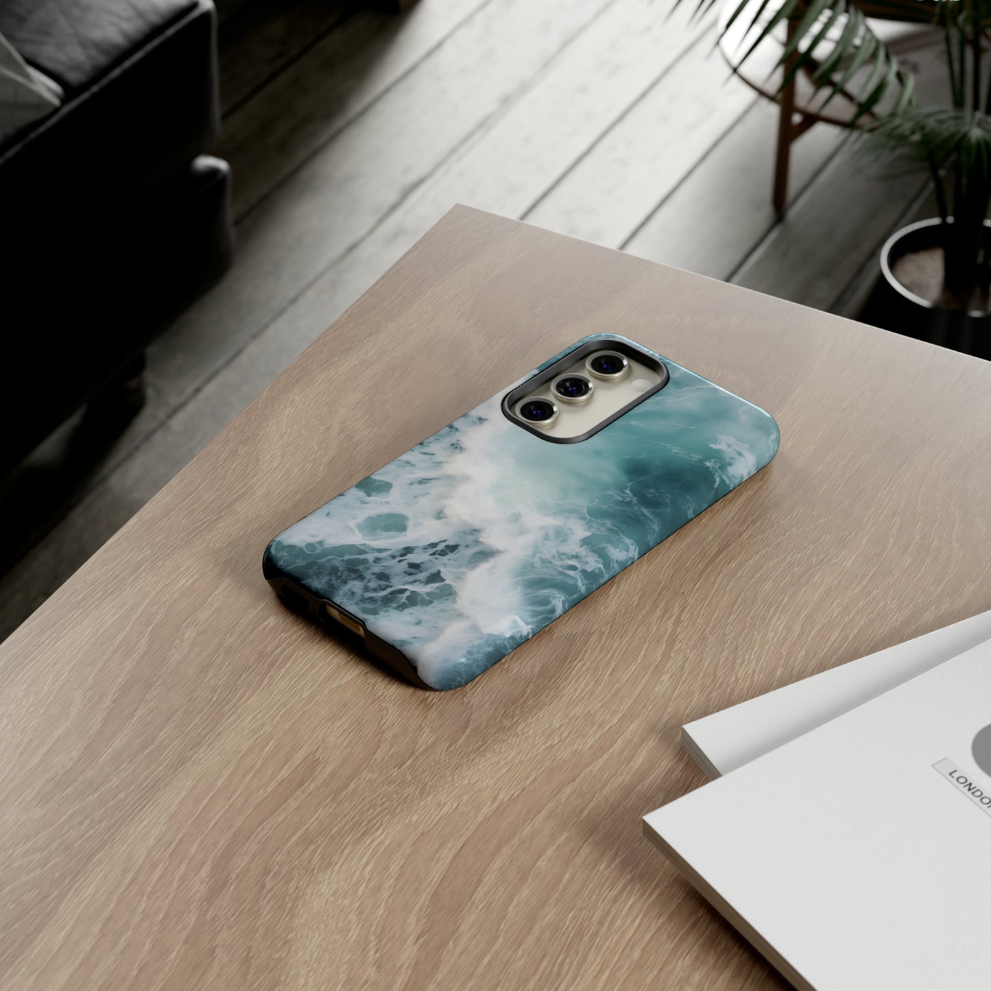 Crashing Ocean Wave Phone Case - Salt Life Beach Lover - Samsung Galaxy S23, iPhone 15, Google Pixel 7 - Nature Aesthetic Abstract Art