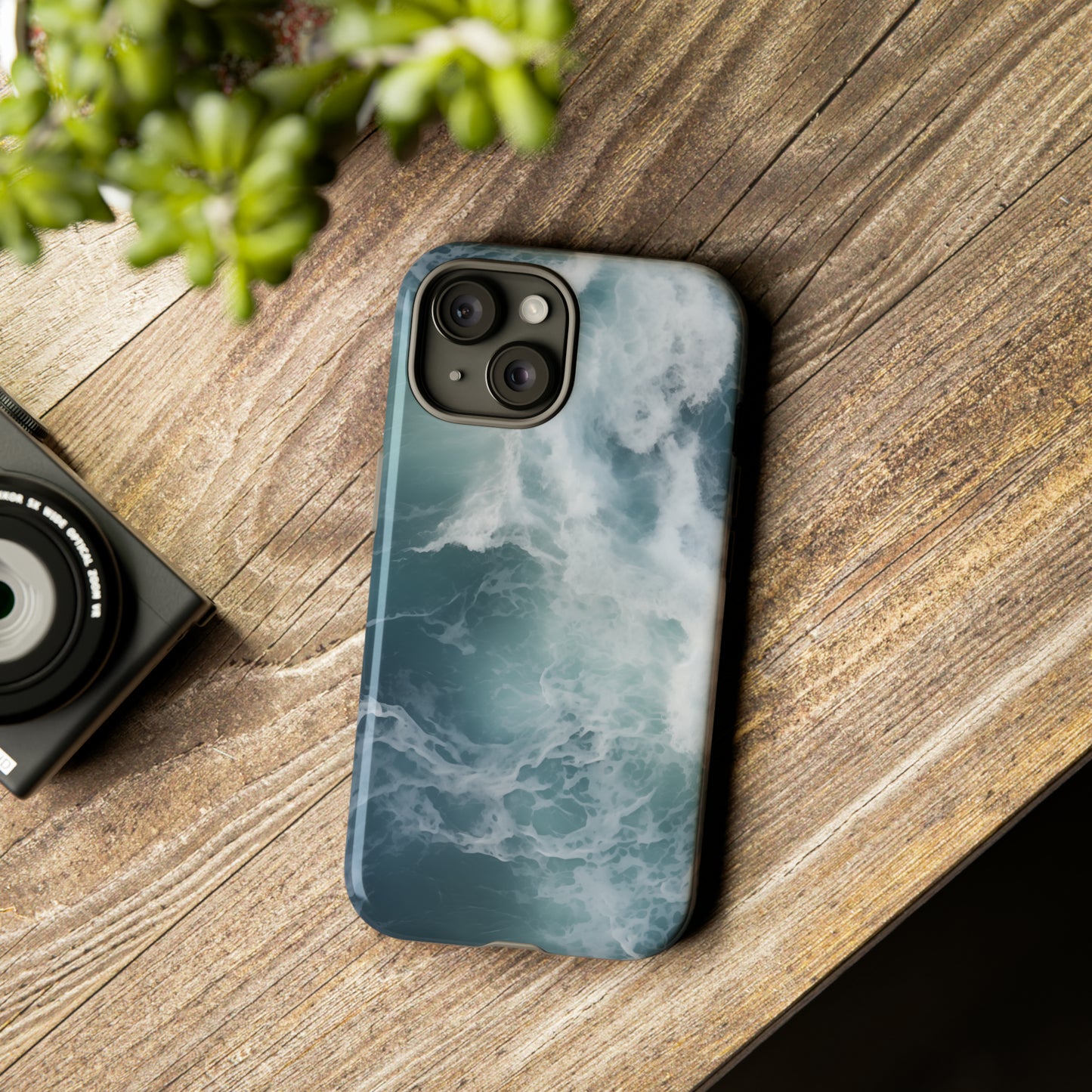 Breaking Ocean Wave Phone Case - Salt Life Beach Lover - Samsung Galaxy S23, iPhone 15, Google Pixel 7 - Nature Aesthetic Abstract Art